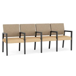 Hampton Four Seat Sofa with Center Arms in Standard Upholstery