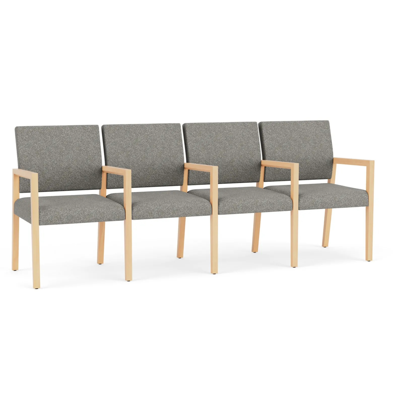 Hampton Four Seat Sofa with Center Arms in Standard Upholstery