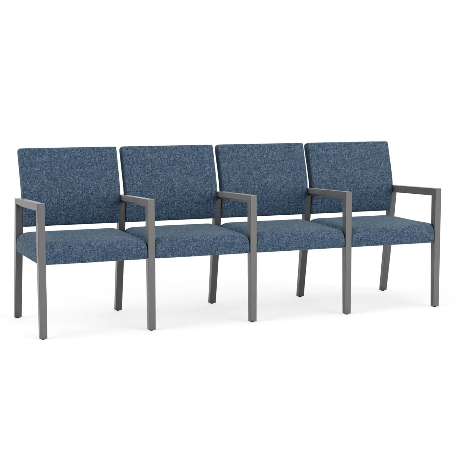 Hampton Four Seat Sofa with Center Arms in Standard Upholstery