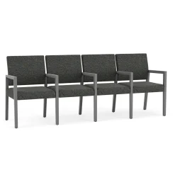 Hampton Four Seat Sofa with Center Arms in Standard Upholstery