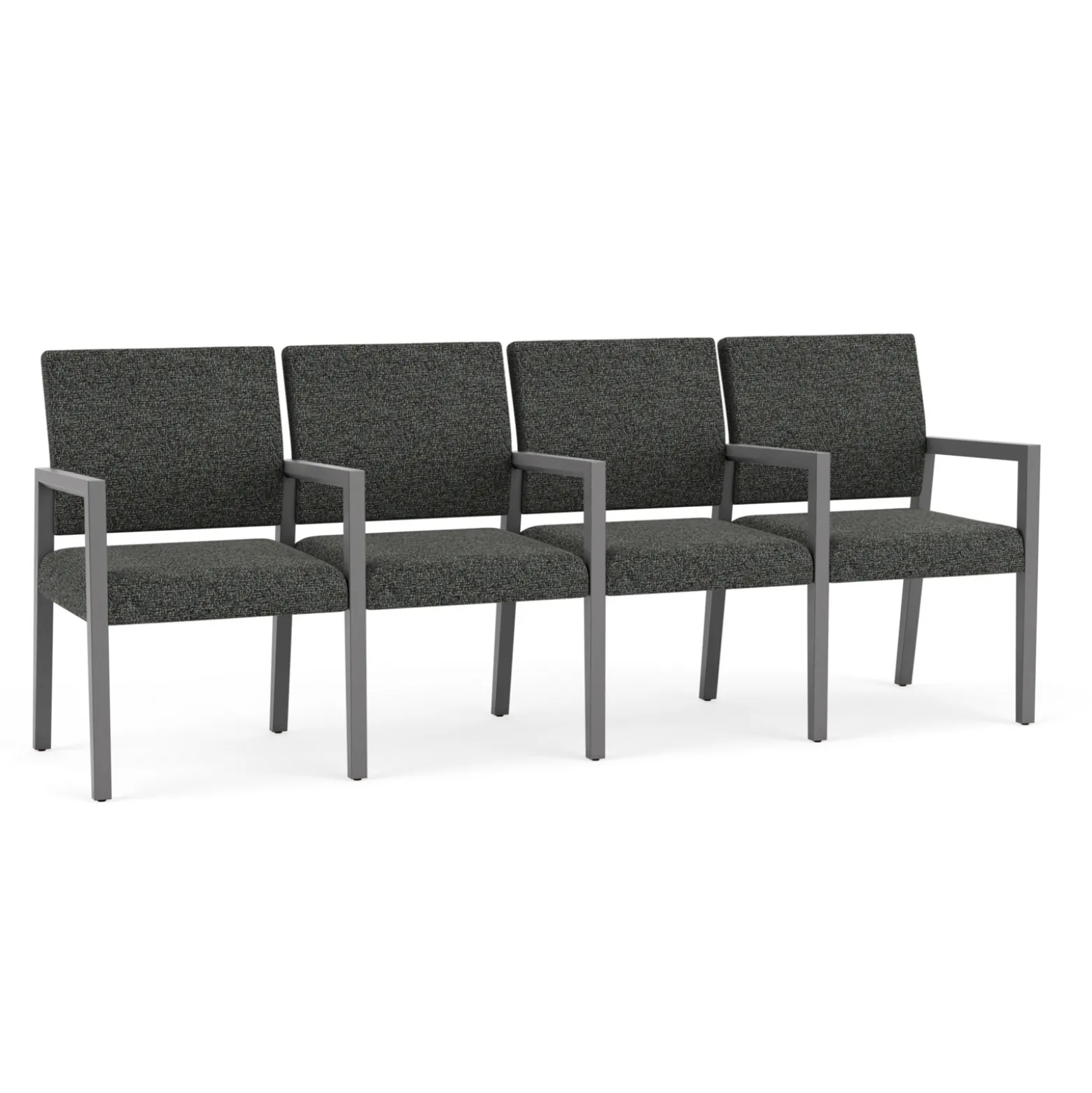 Hampton Four Seat Sofa with Center Arms in Standard Upholstery