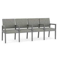 Hampton Four Seat Sofa with Center Arms in Standard Upholstery