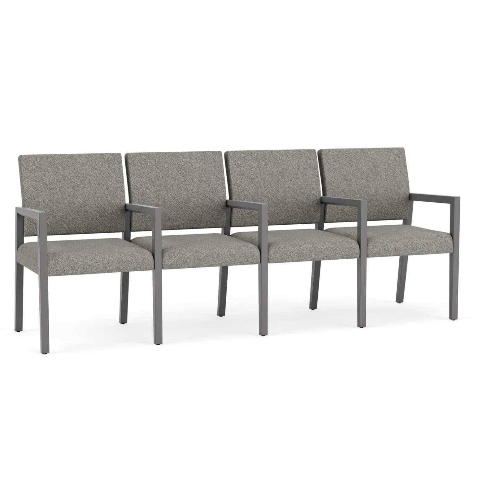 Hampton Four Seat Sofa with Center Arms in Standard Upholstery