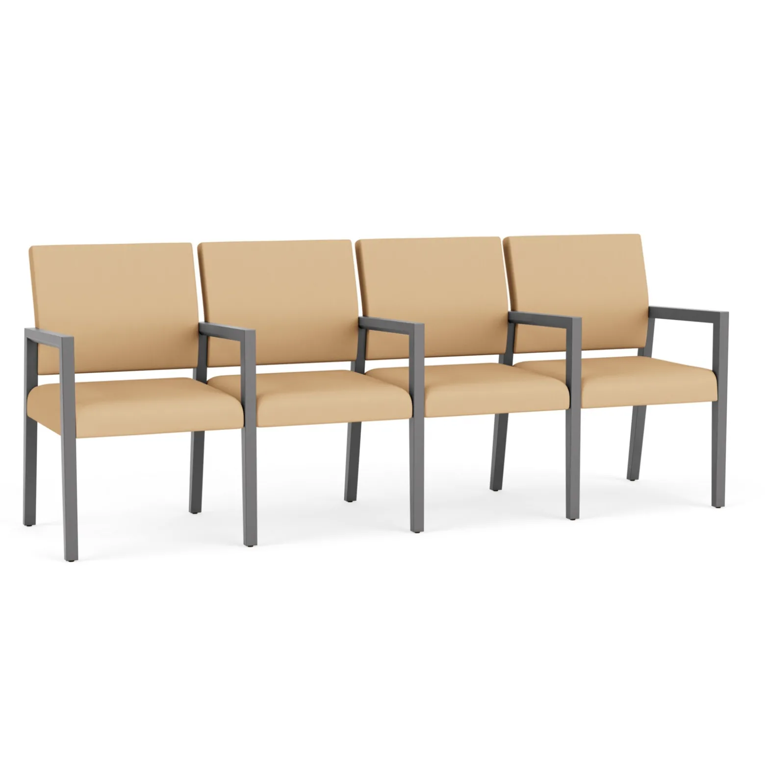 Hampton Four Seat Sofa with Center Arms in Standard Upholstery