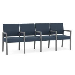 Hampton Four Seat Sofa with Center Arms in Standard Upholstery