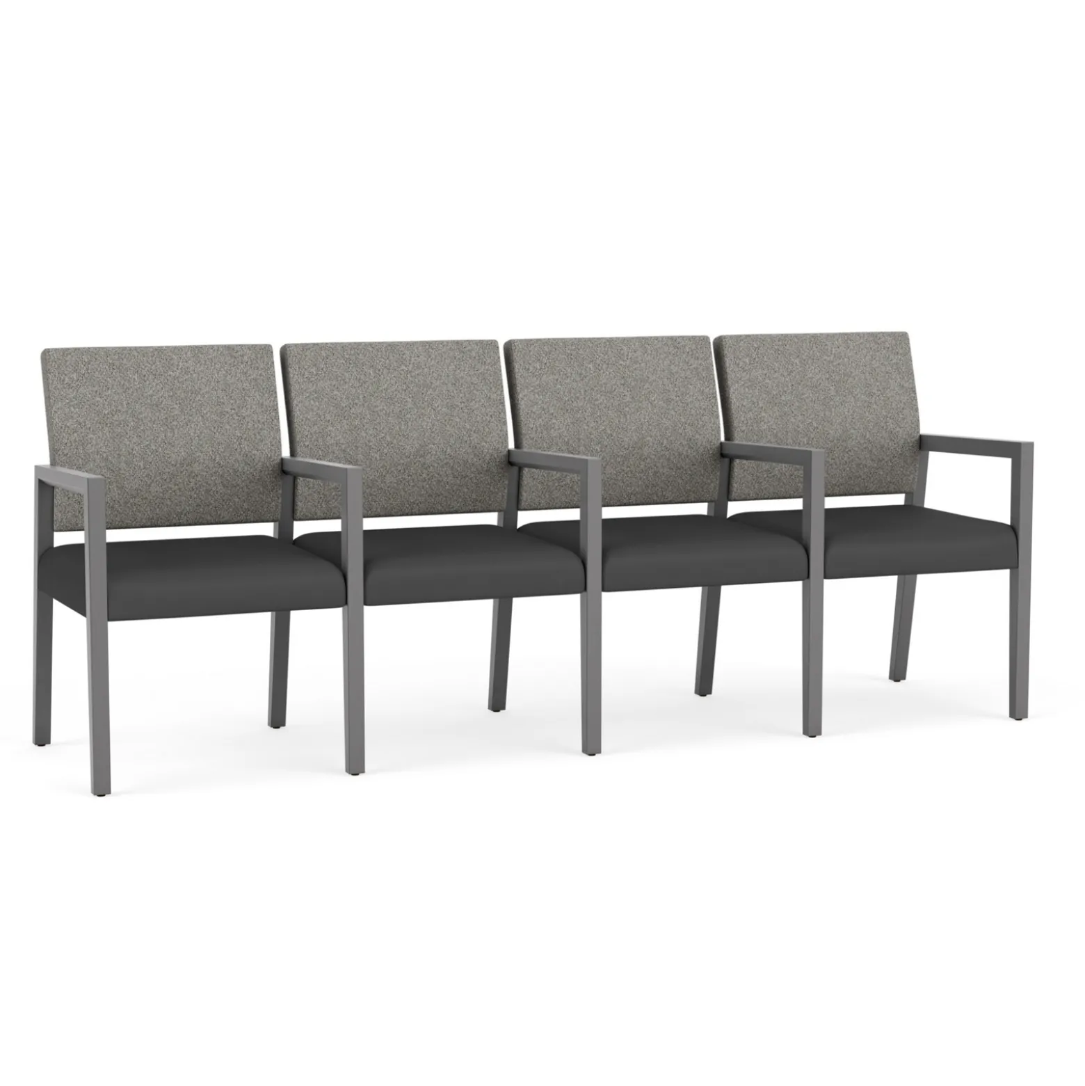 Hampton Four Seat Sofa with Center Arms in Standard Upholstery