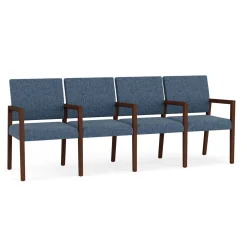 Hampton Four Seat Sofa with Center Arms in Standard Upholstery