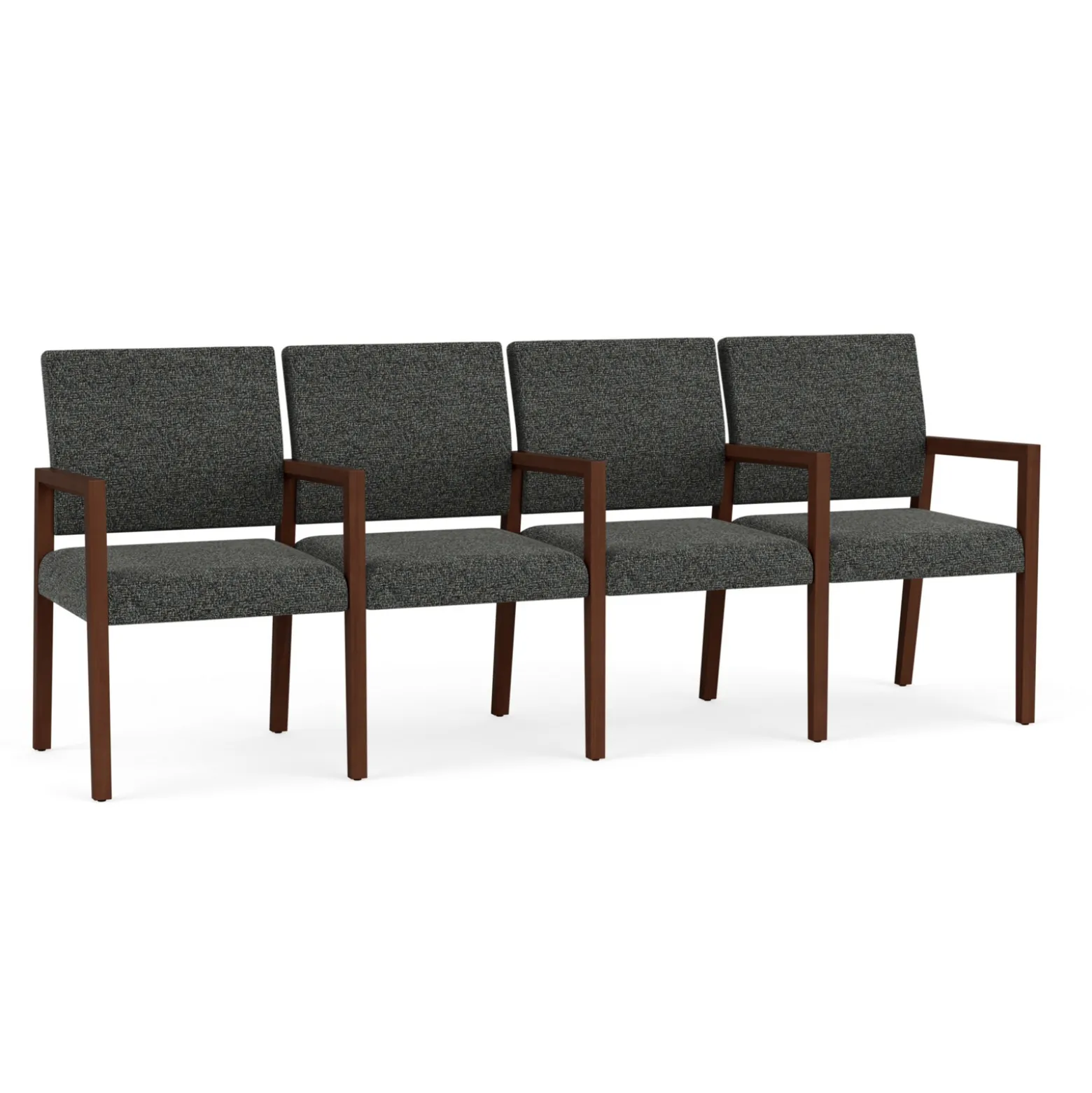 Hampton Four Seat Sofa with Center Arms in Standard Upholstery