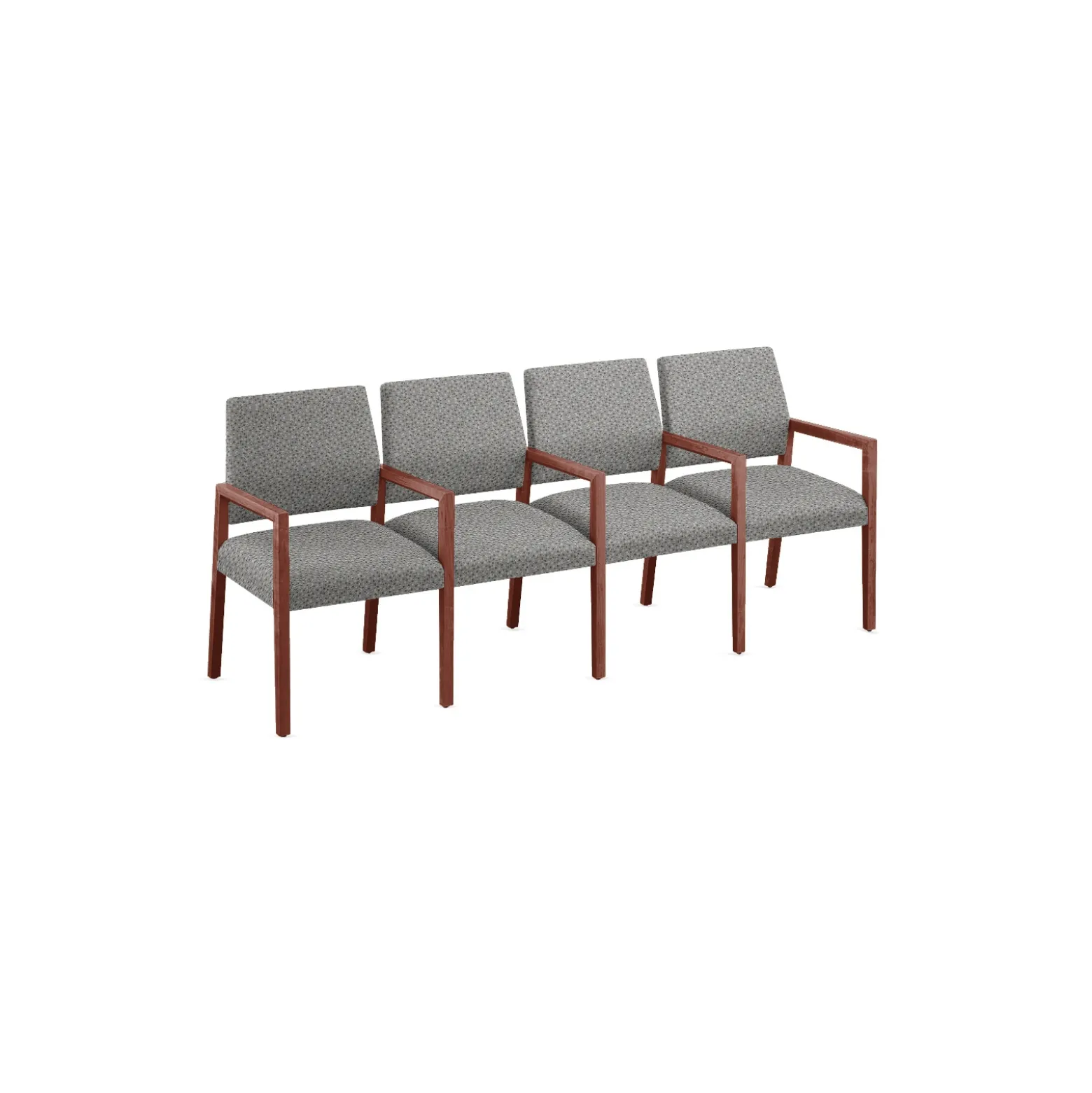 Hampton Four Seat Sofa with Center Arms in Standard Upholstery