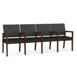 Hampton Four Seat Sofa with Center Arms in Standard Upholstery