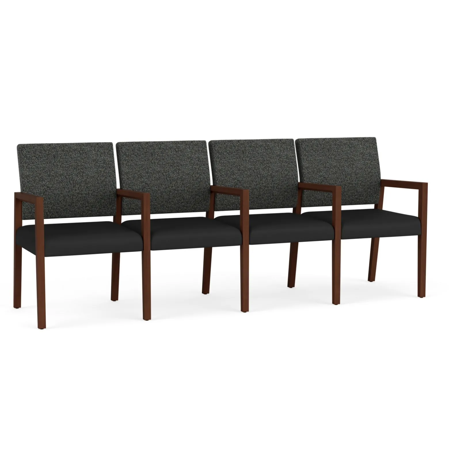 Hampton Four Seat Sofa with Center Arms in Standard Upholstery