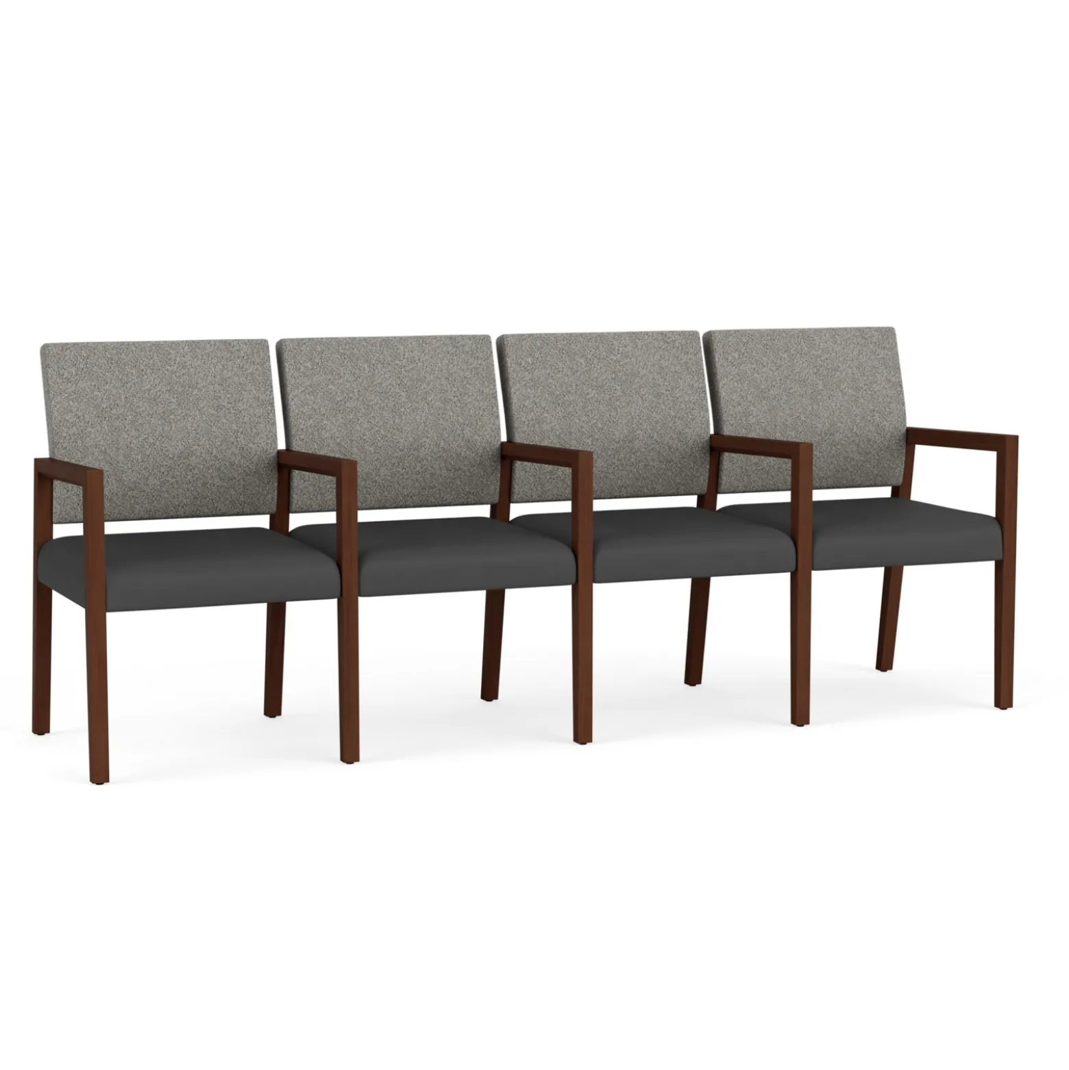 Hampton Four Seat Sofa with Center Arms in Standard Upholstery