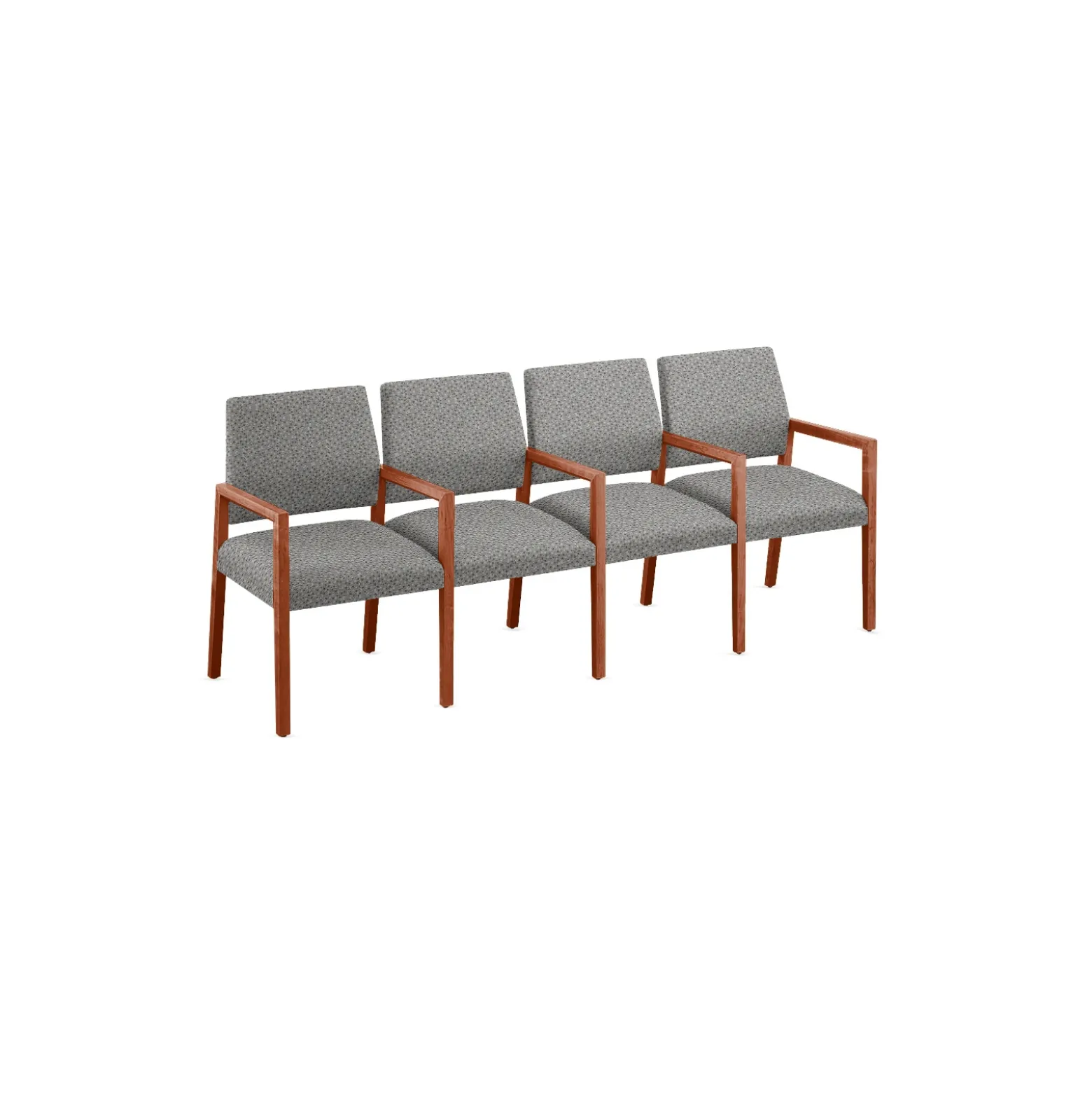 Hampton Four Seat Sofa with Center Arms in Standard Upholstery