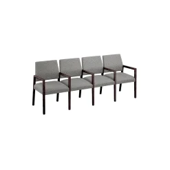 Hampton Four Seat Sofa with Center Arms in Standard Upholstery
