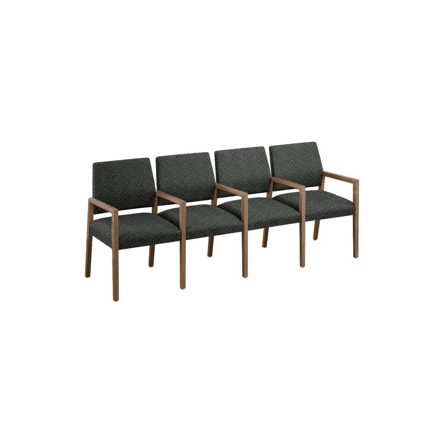 Hampton Four Seat Sofa with Center Arms in Standard Upholstery