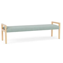 Hampton Three Seat Bench in Designer Upholstery