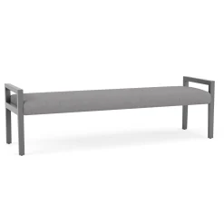 Hampton Three Seat Bench in Designer Upholstery