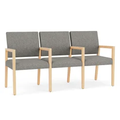 Hampton Three Seat Sofa with Center Arms in Standard Upholstery