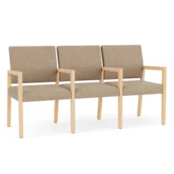Hampton Three Seat Sofa with Center Arms in Standard Upholstery