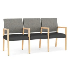 Hampton Three Seat Sofa with Center Arms in Standard Upholstery