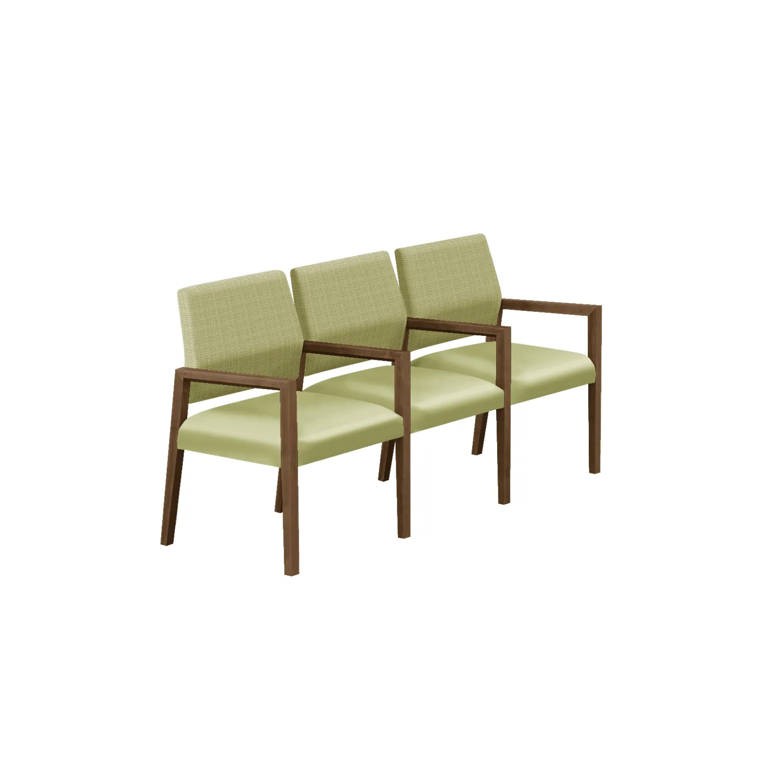 Hampton Three Seat Sofa with Center Arms in Designer Upholstery