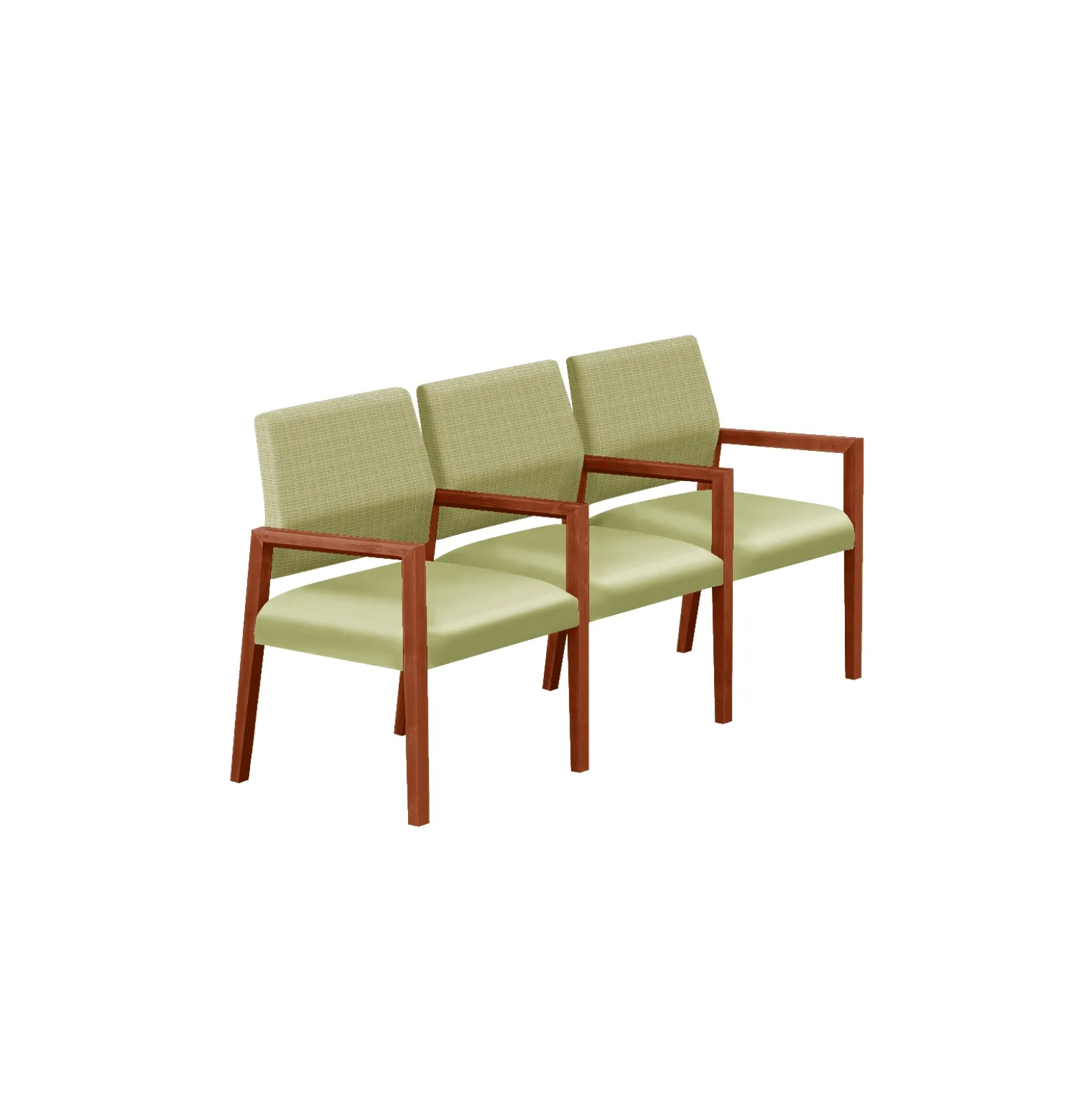 Hampton Three Seat Sofa with Center Arms in Designer Upholstery