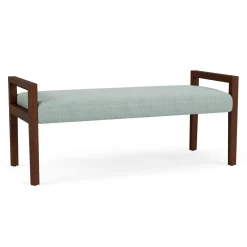 Hampton Two Seat Bench in Designer Upholstery