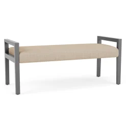 Hampton Two Seat Bench in Designer Upholstery