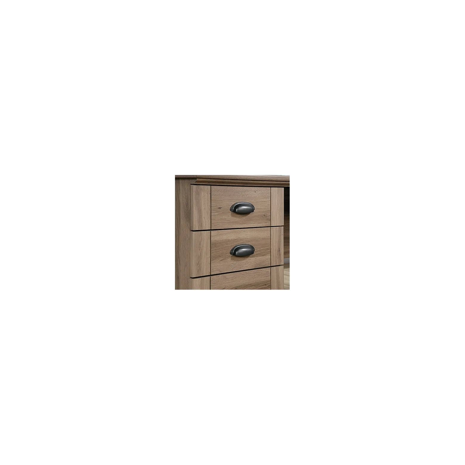 Harbor View Corner L-Desk with Reversible Storage 66"W x 22"D