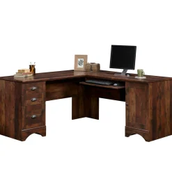 Harbor View Corner L-Desk with Reversible Storage 66
