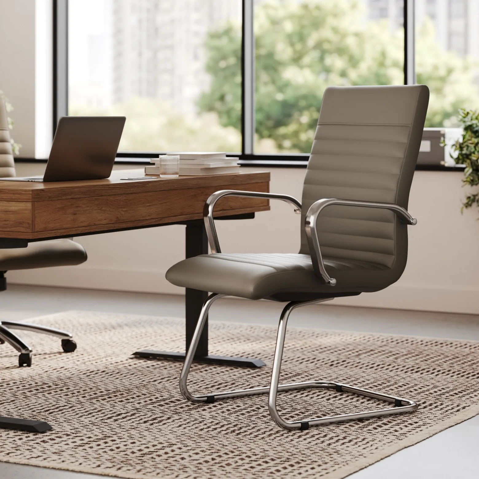Harper Faux Leather Guest Chair