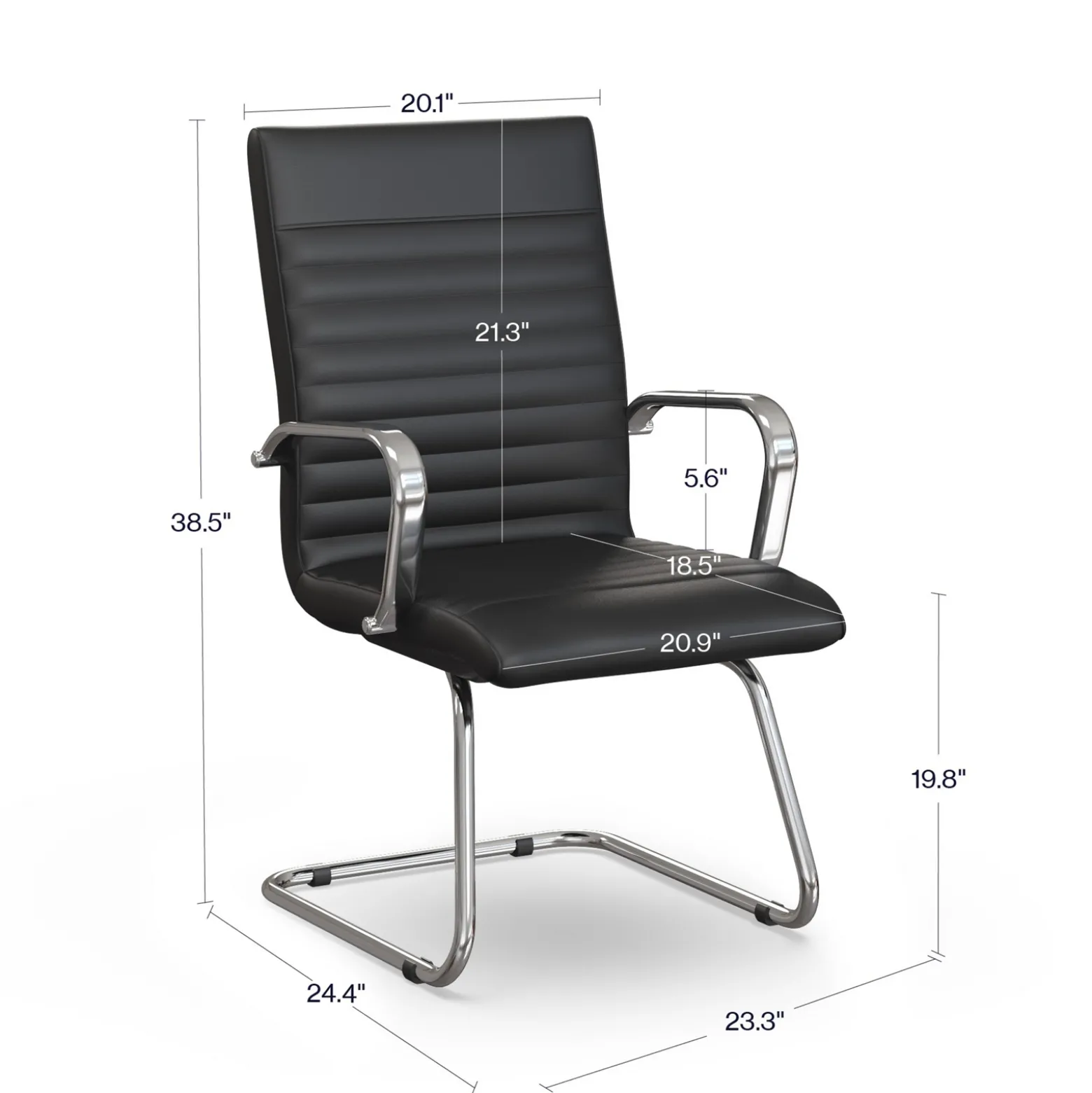 Harper Faux Leather Guest Chair