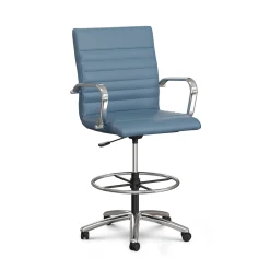 Harper Faux Leather Mid-Back Stool