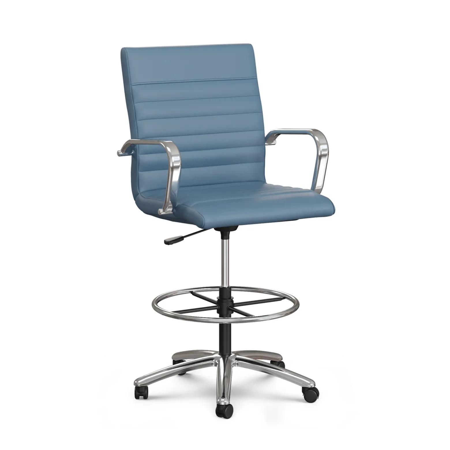 Harper Faux Leather Mid-Back Stool