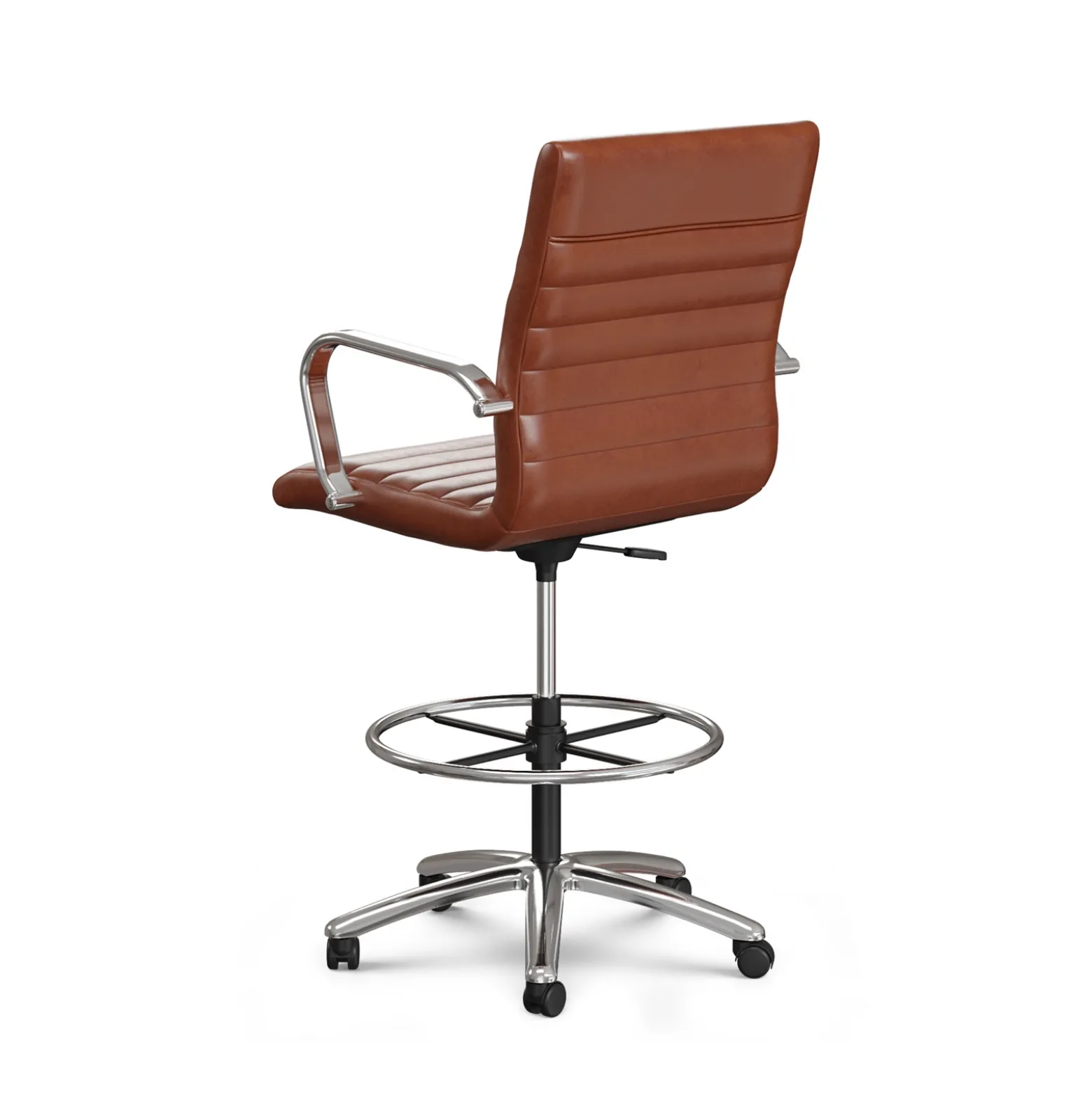 Harper Faux Leather Mid-Back Stool