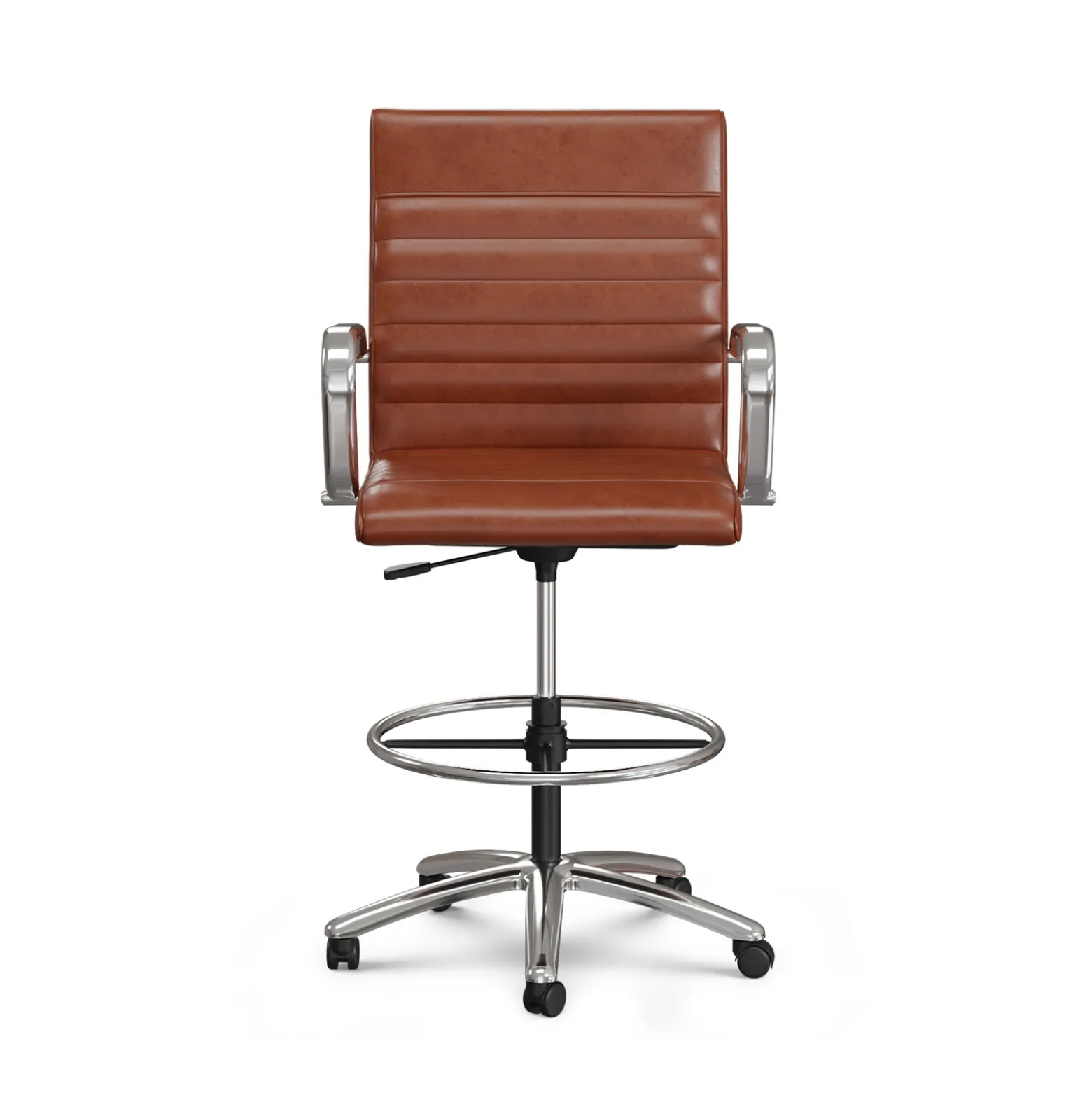 Harper Faux Leather Mid-Back Stool