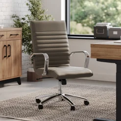 Harper Faux Leather Mid-Back Office Chair