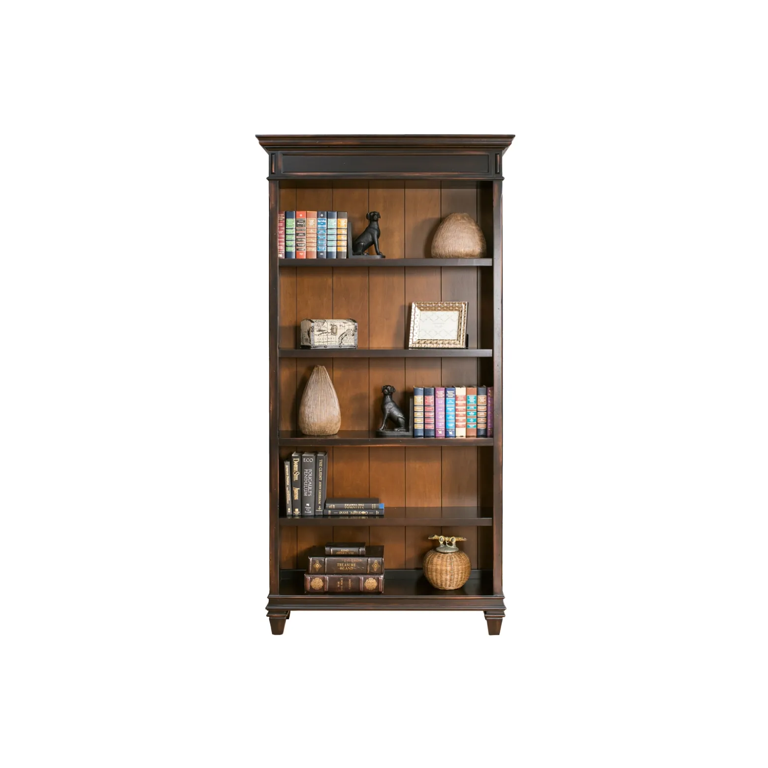 Hartford Adjustable Height Desk with Bookcase Set