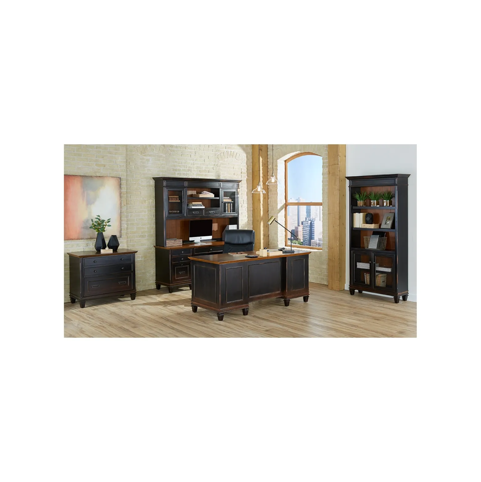 Hartford Bookcase with Lower Doors - 40"W x 78"H