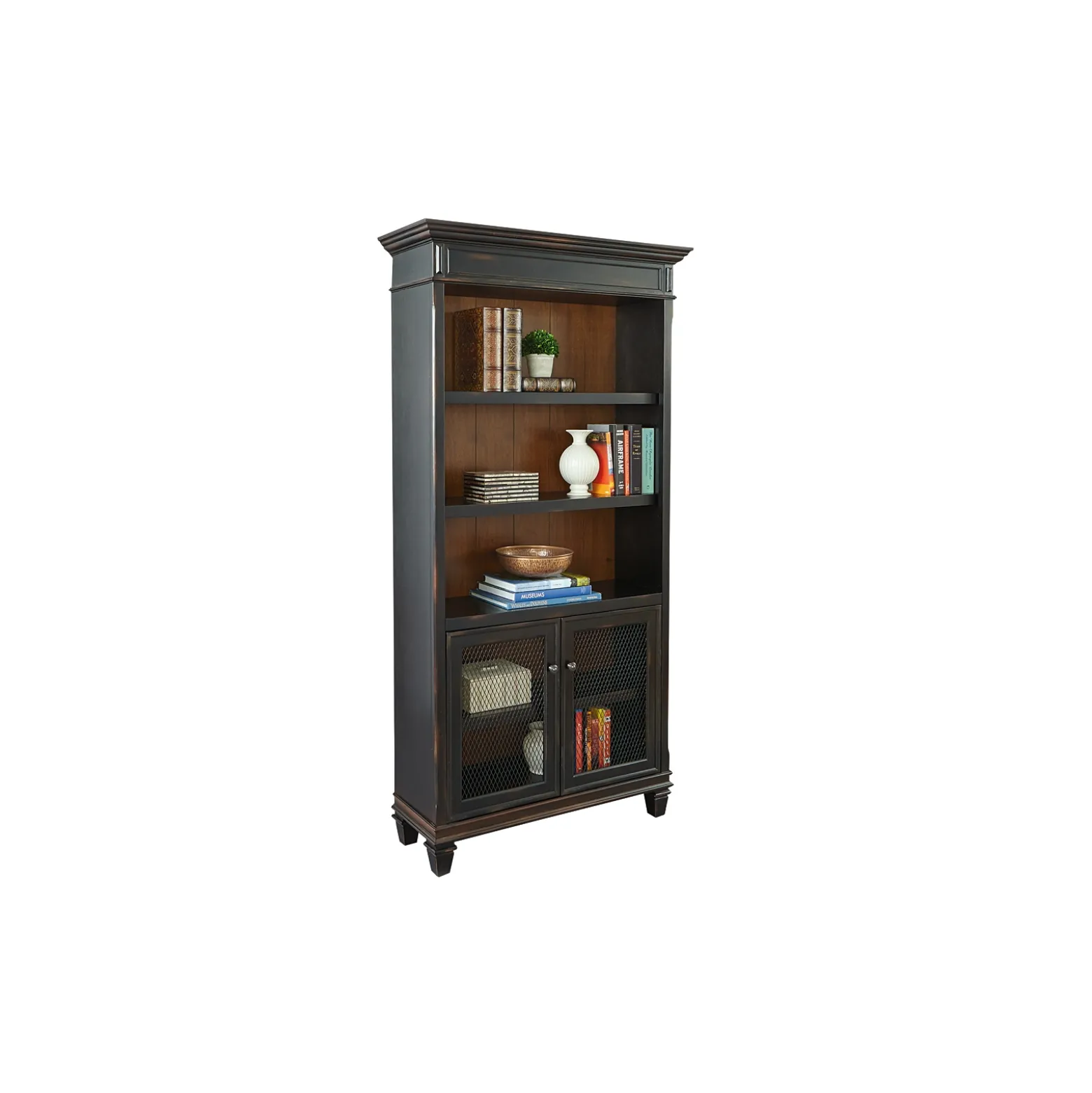 Hartford Bookcase with Lower Doors - 40"W x 78"H