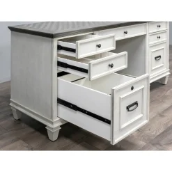 Hartford Double Pedestal Credenza Desk 69