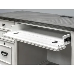 Hartford Double Pedestal Credenza Desk 69