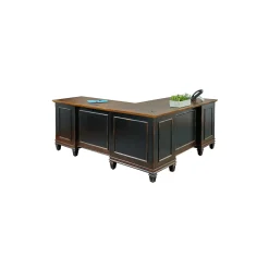 Hartford Double Pedestal L-Shaped Desk