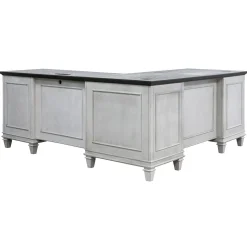 Hartford Double Pedestal L-Shaped Desk