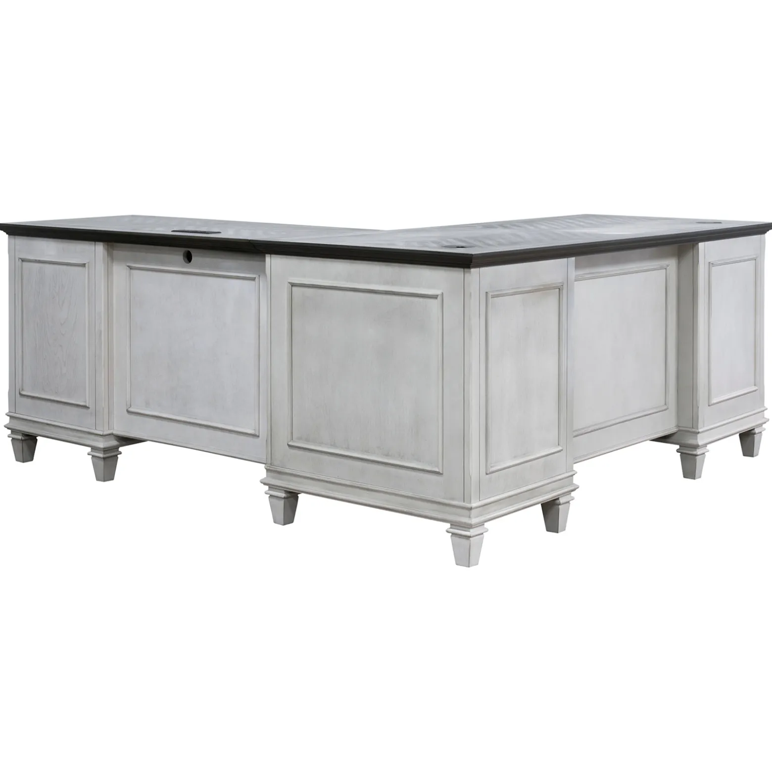 Hartford Double Pedestal L-Shaped Desk