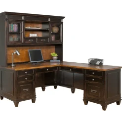 Hartford L-Shaped Desk with Right Return and Hutch