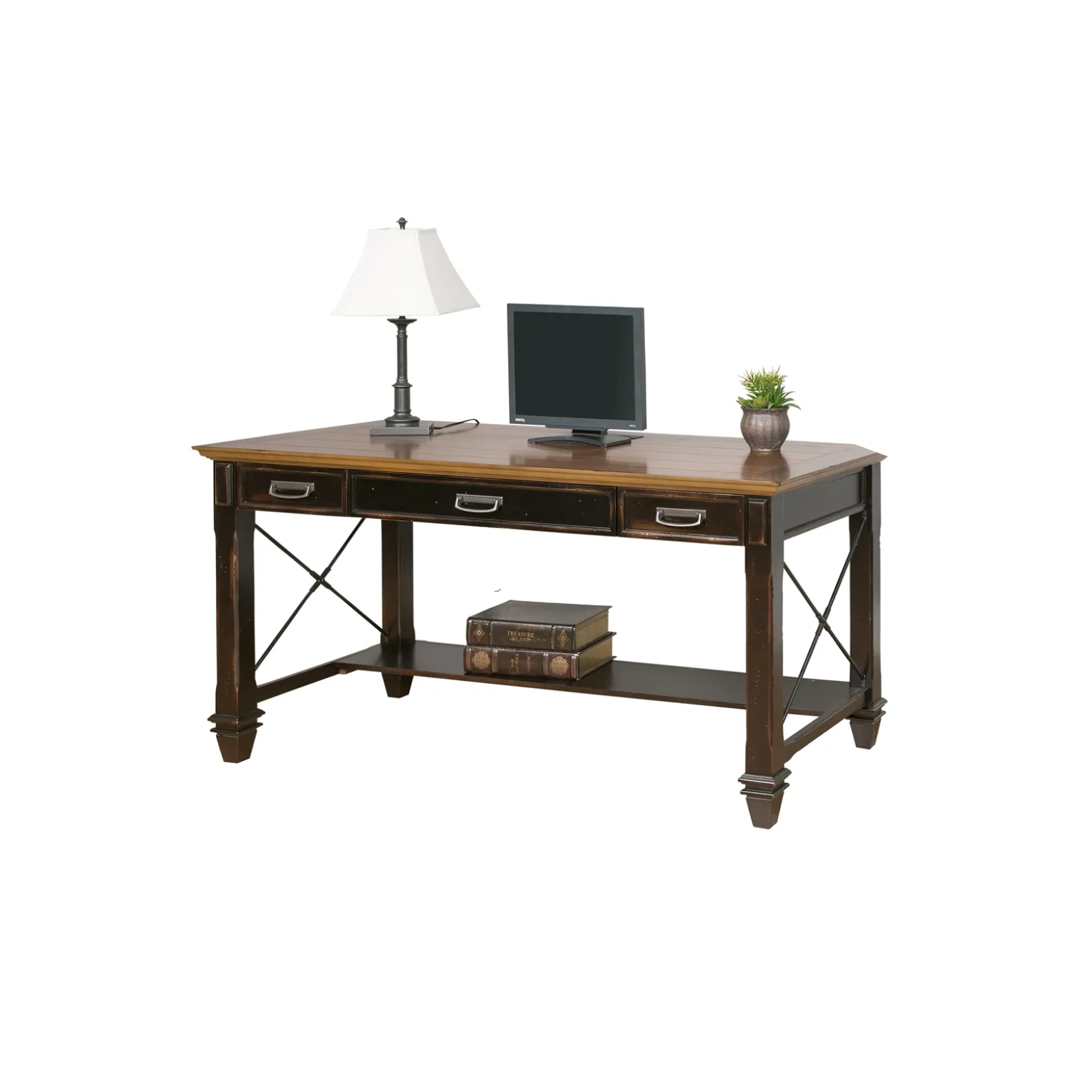 Hartford Writing Desk with Keyboard Tray - 60"Wx28"D