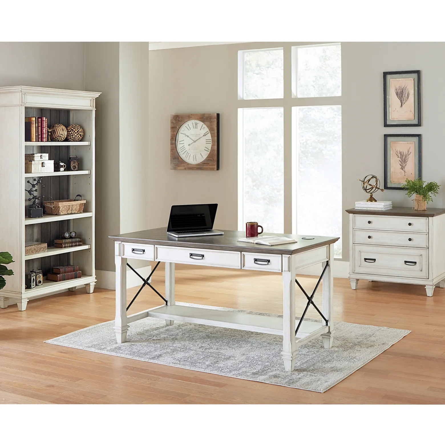 Hartford Writing Desk with Keyboard Tray - 60"Wx28"D