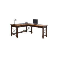 Hartford Writing L-Shaped Desk and Storage Set