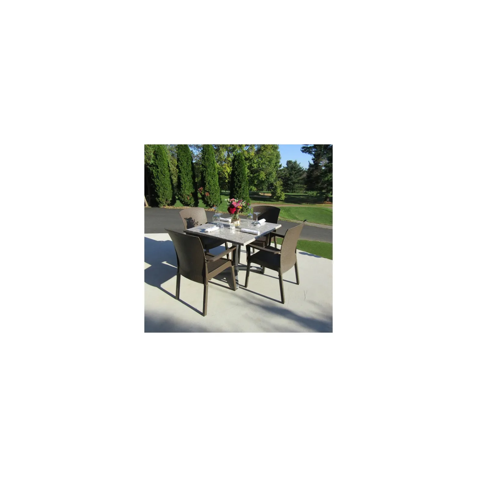 Havana Weave Stacking Outdoor Arm Chair